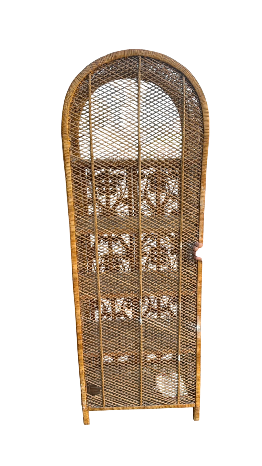 Armoire en osier tressé des années 60 – Image 2