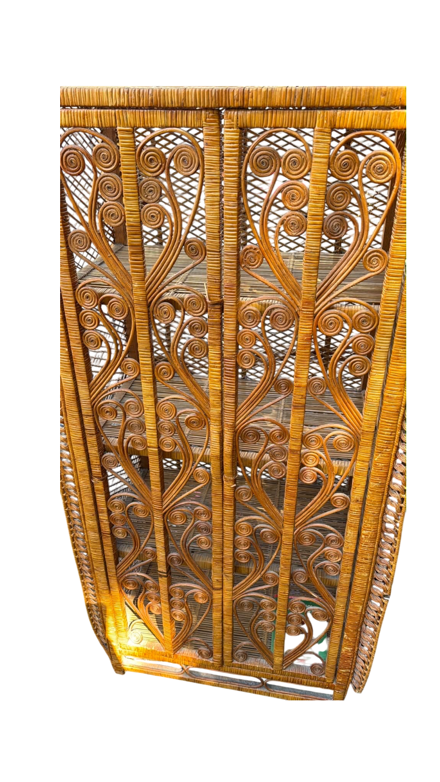 Armoire en osier tressé des années 60 – Image 10