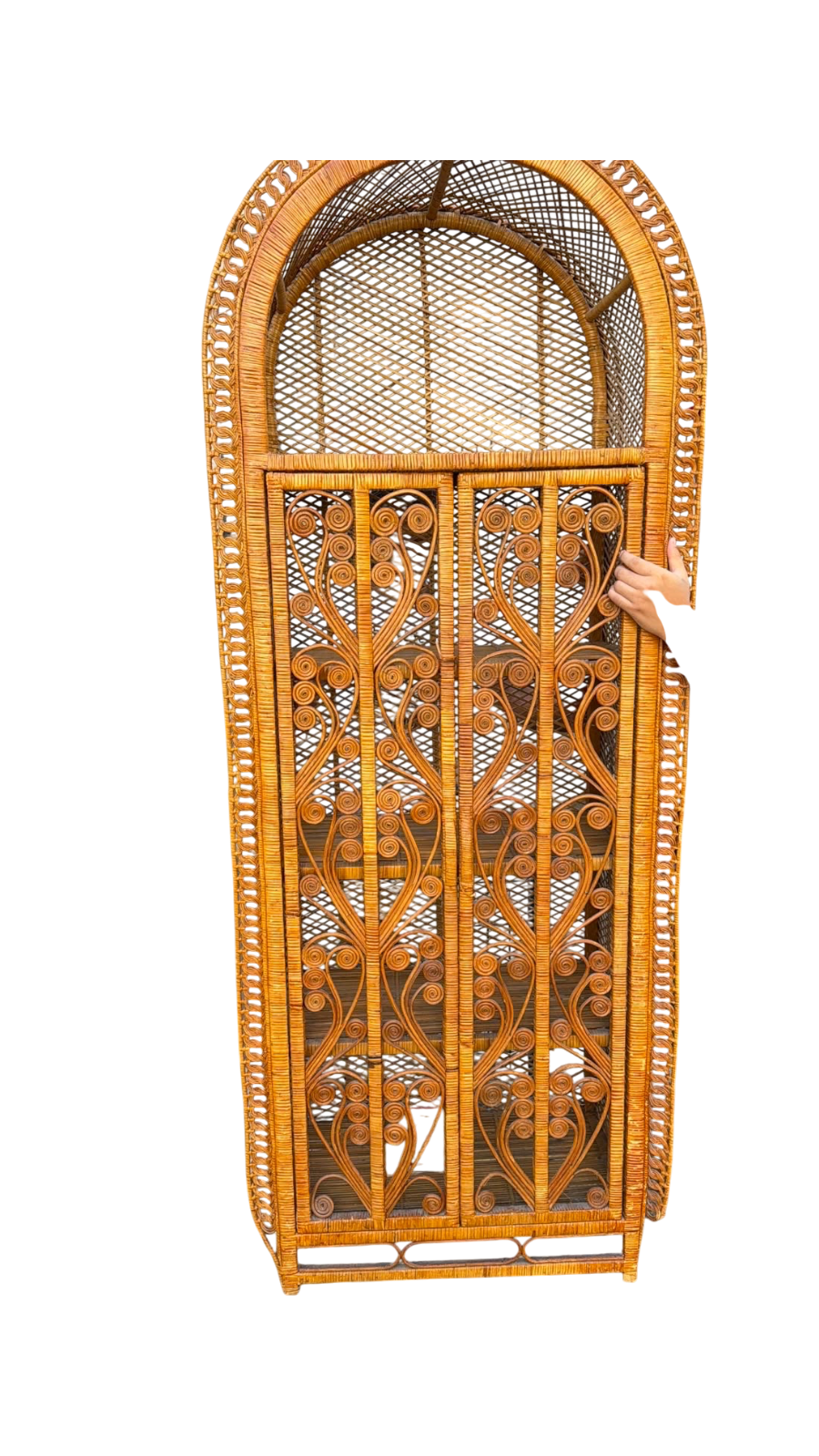 Armoire en osier tressé des années 60 – Image 11