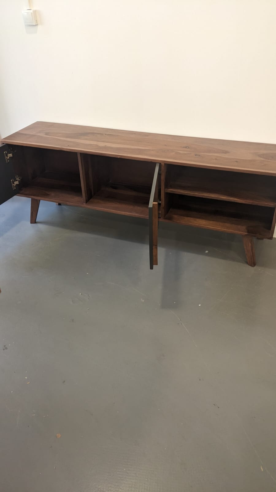 Meuble TV acacia massif 150cm – Image 3